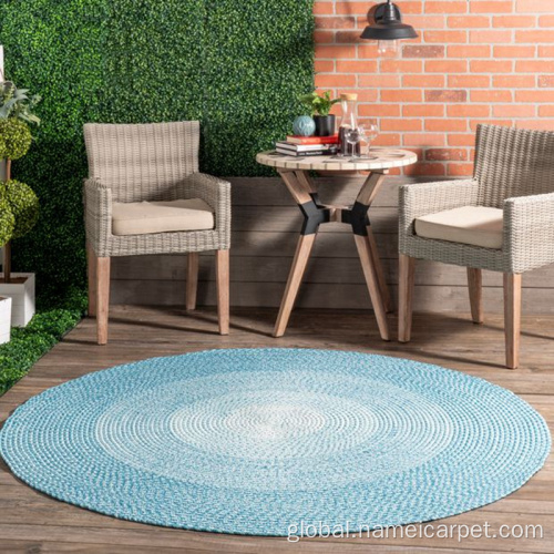 Braided Round Rug Round polypropylene indoor outdoor carpet area rug mat Manufactory